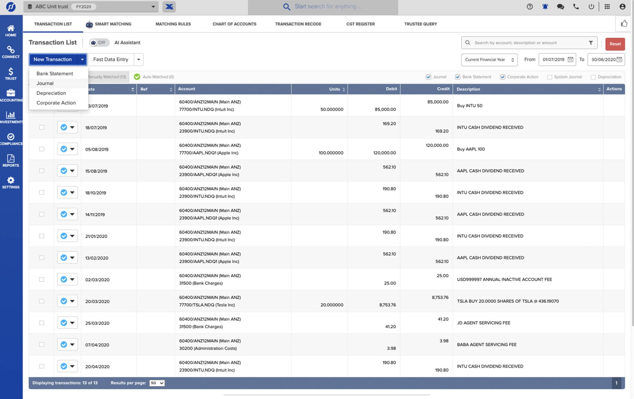 Simple Invest 360 | Complete accounting, investment and tax software.